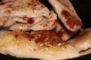 Salsa Shredded Chicken Made Easy in Crock Pot