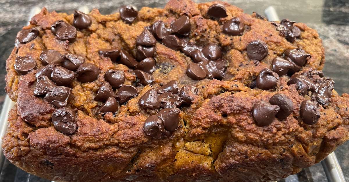 Pumpkin Pecan Chocolate Bread using Almond Flour