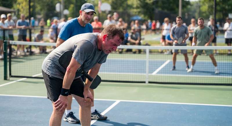 Sometimes playing pickleball tired is just part of the game.